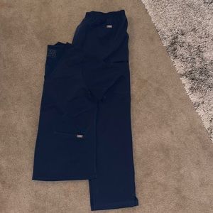 Figs scrub set color dark harbor casma top and yola pant